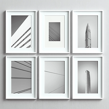 Multi-Colored Picture Frames Set -45 3D model image 1 