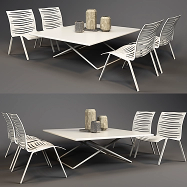Relaxation Essentials: Outdoor Furniture 3D model image 1 
