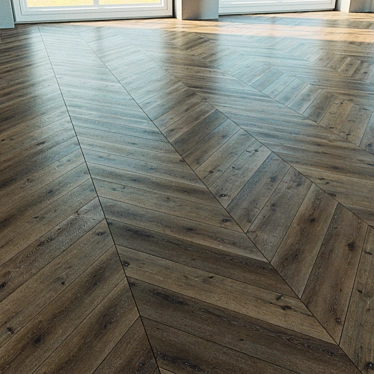  Natural Wood Parquet Flooring 3D model image 1 