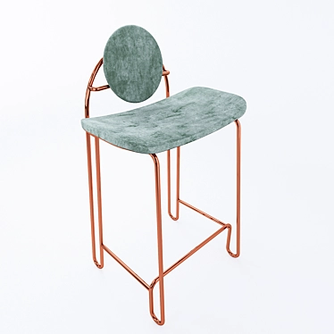 Modern R-Barchair: Stylish and Functional 3D model image 1 