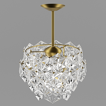 Elegant Crystal Chandelier 3D model image 1 