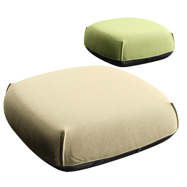 Kristalia Brioni Pouf: Chic, Versatile Seating 3D model image 1 