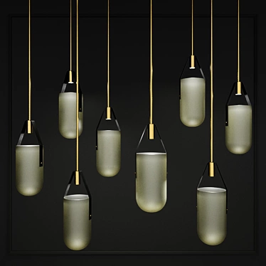 Elegant Pendant Lights: Illuminate with Style 3D model image 1 