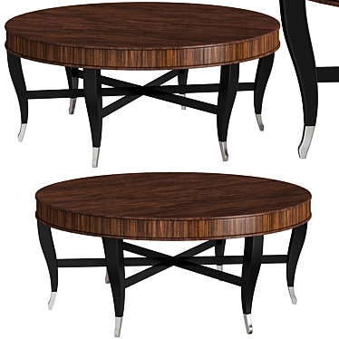 Elegant Skylark Round Coffee Table 3D model image 1 