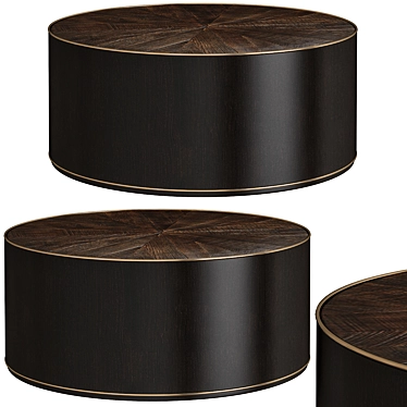 Elegant Lucas Round Coffee Table 3D model image 1 