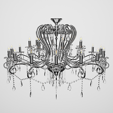 Elegant Chiaro Chandelier: Susanna Collection 3D model image 1 