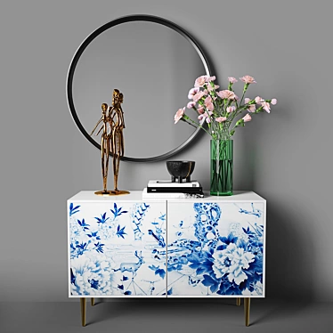 Peony Play Commode - Scandinavian Set 3D model image 1 