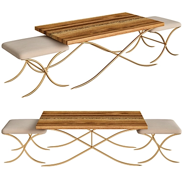 Elegant Kye Coffee Table 3D model image 1 