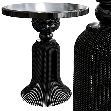 Luxurious Kay Noir Marble Table 3D model image 1 