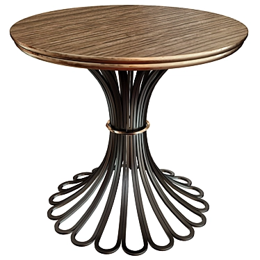 Vintage-Inspired Alber Side Table 3D model image 1 