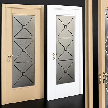 Elegant NeoClassic Door 3D model image 1 