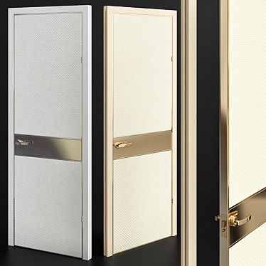 Elegant Vogue Crema Doors 3D model image 1 