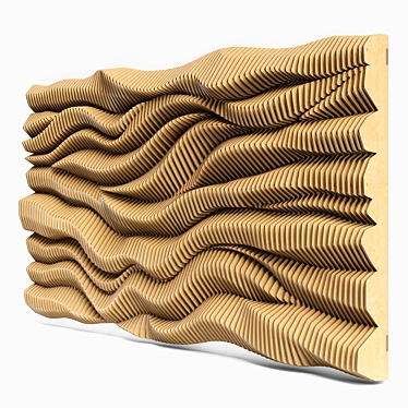 Parametric 3D Wall: Unique 2200x4400mm Design 3D model image 1 