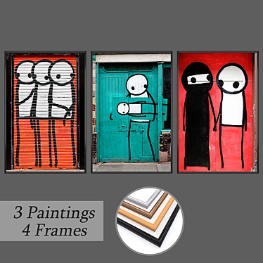 Title: Wall Art Set with Multiple Frames 3D model image 1 