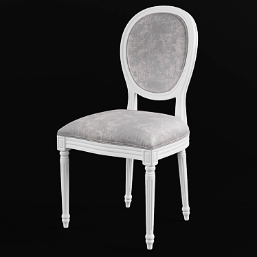 French Style Dining Chair Set 3D model image 1 