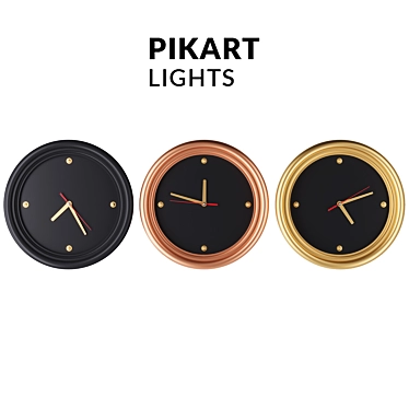 Artsy Timepiece: Pikartlights Clock 3D model image 1 