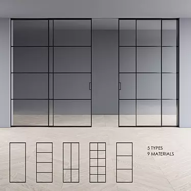 FOA Factory 1950: Modern Doors Collection 3D model image 1 