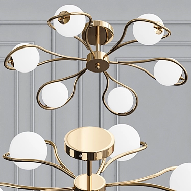 Elegant Camomile Chandelier 3D model image 1 