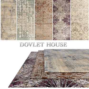 DOVLET HOUSE 5 Piece Carpet Collection 3D model image 1 