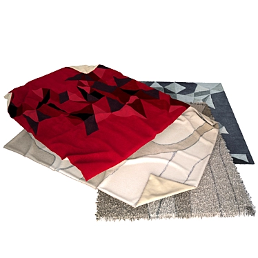 Luxury Modern Carpets - Various Sizes 3D model image 1 