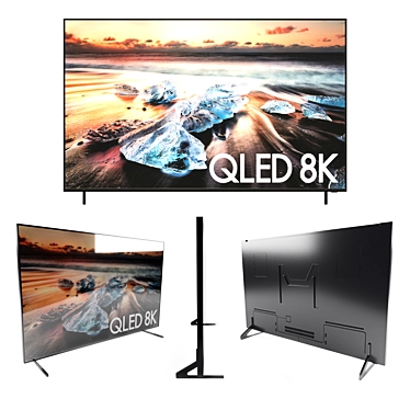 Sleek Samsung TV with V-Ray 3D model image 1 