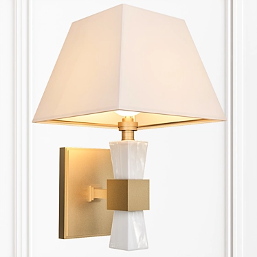 Quartz Glow Wall Sconce 3D model image 1 