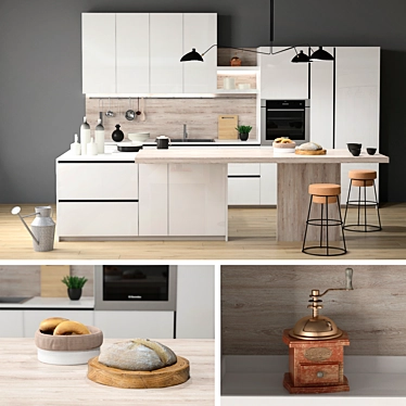 Snaidero Kitchen: Modern European Design 3D model image 1 