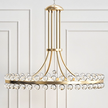 Elegant Clover Chandelier 3D model image 1 