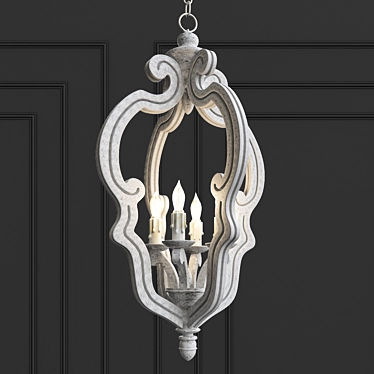 Elegant Small Chancellor Chandelier 3D model image 1 