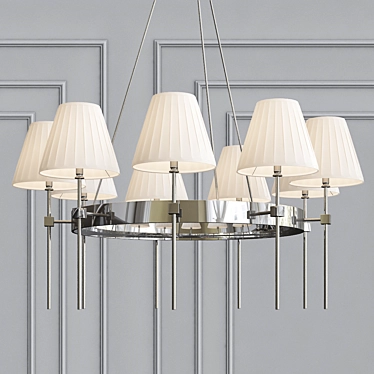 Stylish Stainless Pendant Light 3D model image 1 