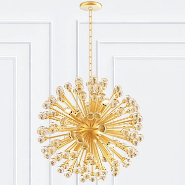 Futuristic Eichholtz Antares S Chandelier 3D model image 1 