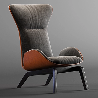 Sleek Armchair by Casamania & Horm 3D model image 1 