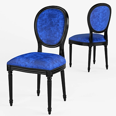 Elegant French Style Dining Chair 3D model image 1 