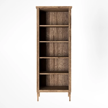 Marcelle Open Bookcase - Stylish and Spacious 3D model image 1 