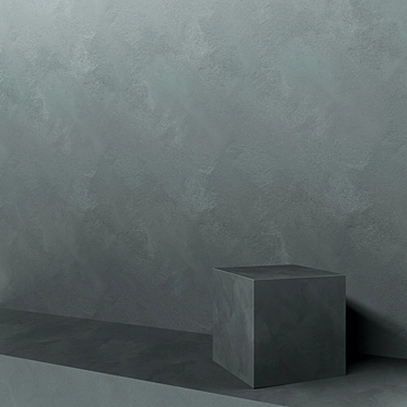 Black Velvet Decorative Plaster: Stunning Texture for Elegant Interiors 3D model image 1 