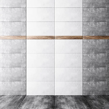 Sleek and Chic: Tubadzin Minimal Tiles 3D model image 1 