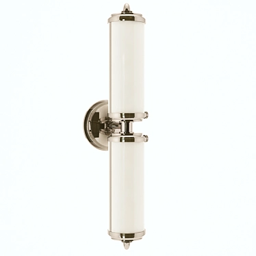 Elegant Chrome Bath Wall Light 3D model image 1 