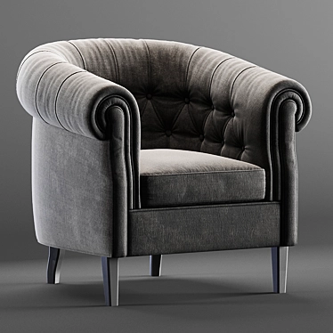 Natuzzi Queen Convertible Sofa 3D model image 1 