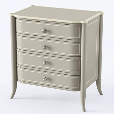 Caracole Classic Nightstand in Mademoiselle Design 3D model image 1 