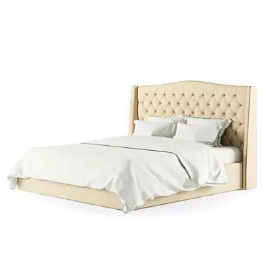 Marko Kraus Katrine Bed: Sleek and Spacious 180cm Modern Design 3D model image 1 