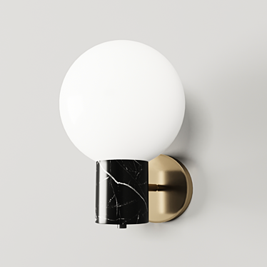 Modern 1-Light Bohrer Sconce 3D model image 1 