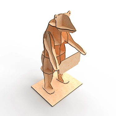 Title: BearMade Plywood Bear Model 3D model image 1 