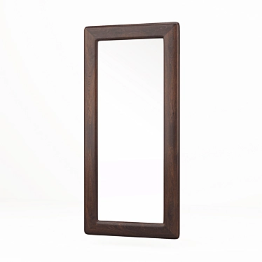 Arzaloft Natural Wood Frame Mirror 3D model image 1 