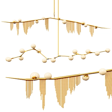 Cherry Bomb Fringe Chandelier 3D model image 1 