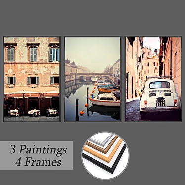 Versatile Wall Painting Set 3D model image 1 