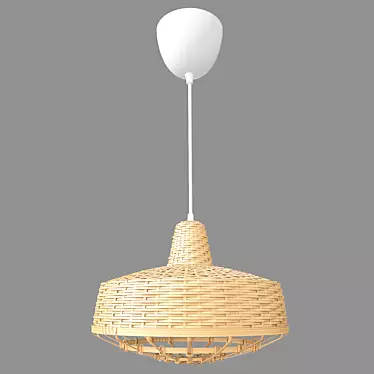 Vintage Industrial Hanging Lamp 3D model image 1 