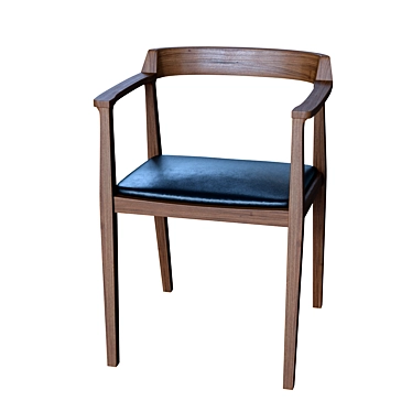 Elegant Caitlan Dining Armchair 3D model image 1 