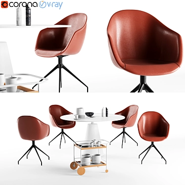 Sleek and Modern BoConcept Set 3D model image 1 