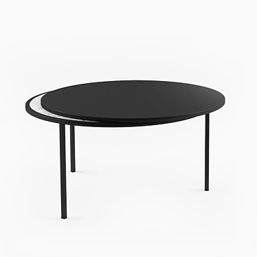 Well M: Minimalistic Marble Coffee Table 3D model image 1 