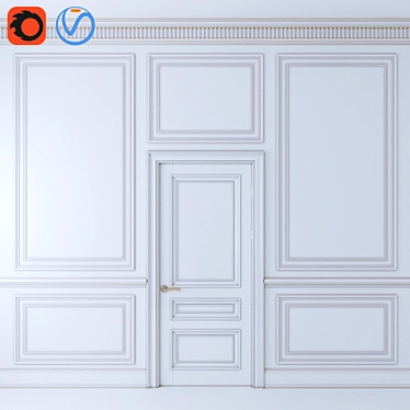 Elegant Molding Trim: Decorative Accent 3D model image 1 